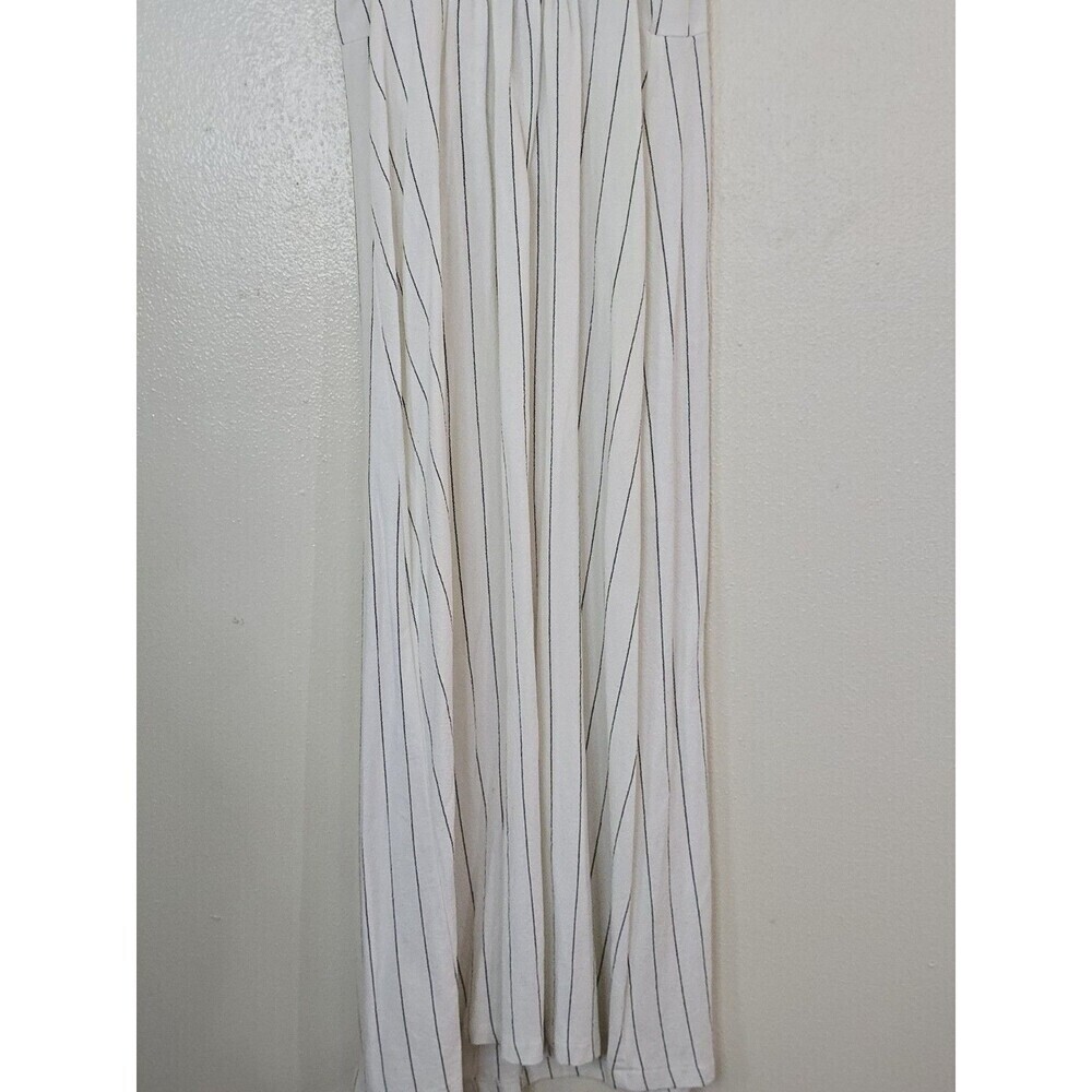 URBAN Romantics White Striped Midi Dress - Picture 6 of 11